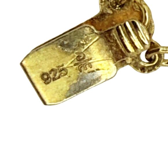 VTG White Pearl & Onyx Multi Strand Necklace 18" Gold Over 925 Sterling Silver - Picture 12 of 12